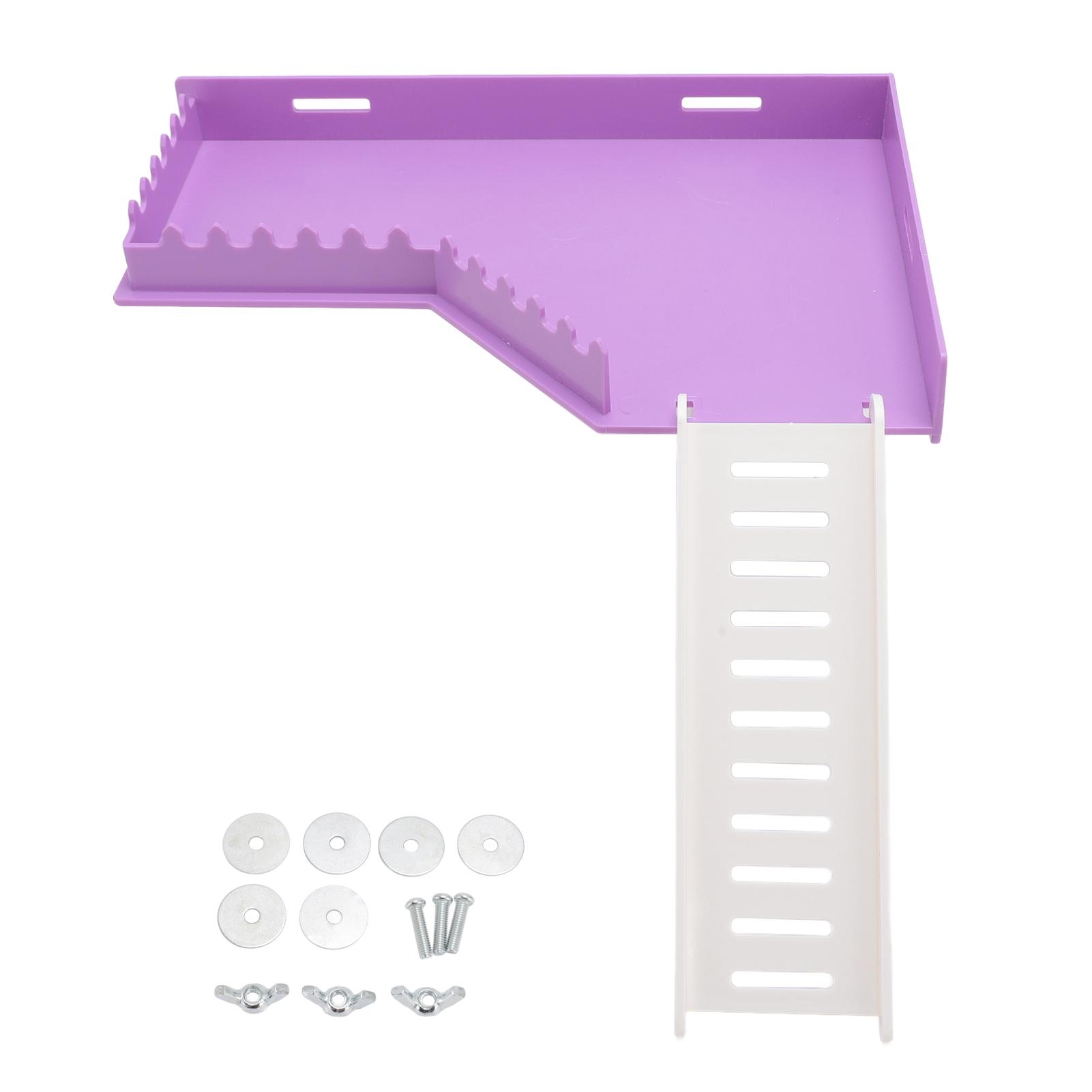 

Платформа для хомяка с лестницей для клетки, для веселья, безопасное, экономящее место, многоцелевая платформа для стояния хомяка