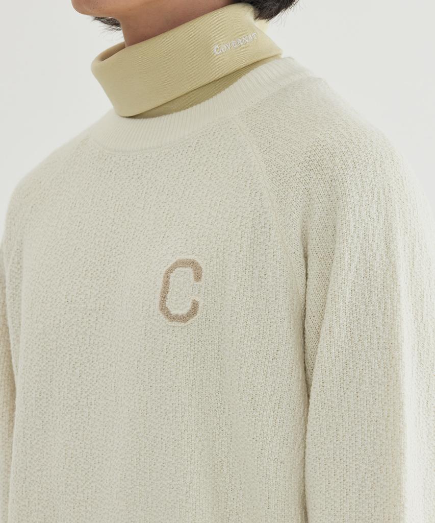 COVERNAT Middle C-Logo Knit Ivory