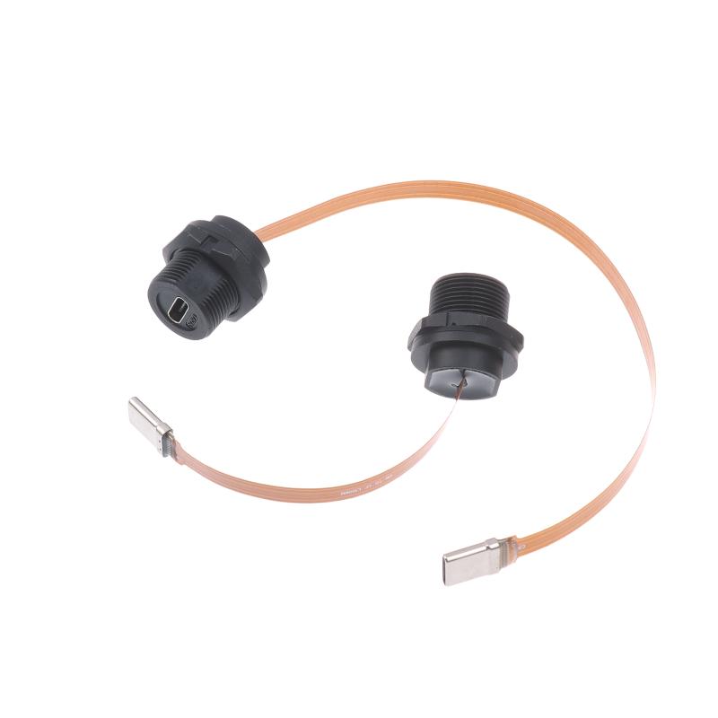 1 Pezzo Impermeabile Ip67 Ip68 Tipo C Femmina a Maschio Pfc Cavo Piatto 3.1 Filettato Tipo Type-C 3.1