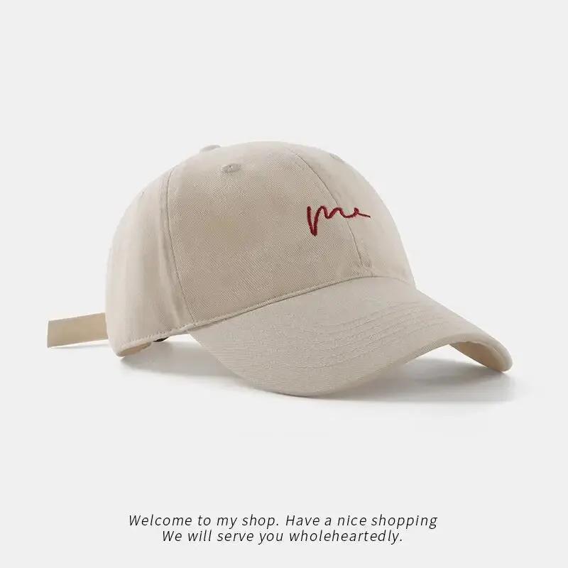 Cartoon Polar Bear Embroidery Baseball Cap For Women Men Cotton Sun Visors Hat Solid Color Unisex Casual Adjustable Peaked Caps