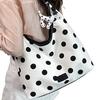New Large-Capacity Underarm Polka Dot Tote Bag Women'S High-End Light Luxury Niche Commuter Shoulder Bucket Bag