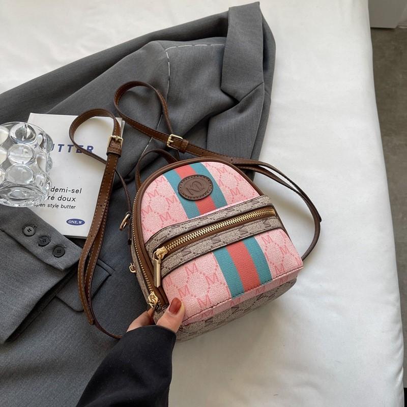 

2023 New Fashion Printed Women s Backpack Shell Bag Pu Material Casual Travel Bag рожевий