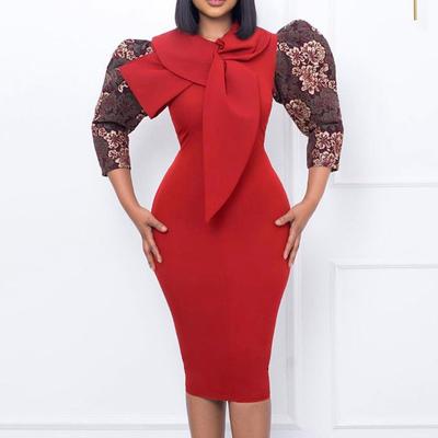Women's New Autumn Large Size Elegant Fashion Hip Temperament Tongle Dress