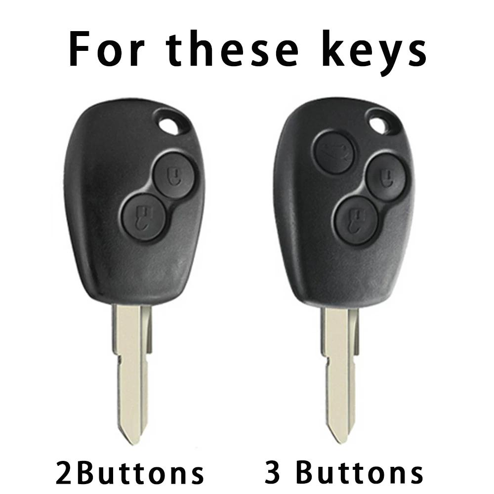 For Renault Dacia Master Kangoo Clio Modus Twingo For Nissan Kubistar Primastar For Opel Vivaro Tpu Car Key Case Cover Shell Fob