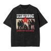 Scorpions Rock Band Rose Vintage T-Shirt for Men Crazy Cotton Tees Crew Neck Short Sleeve T Shirt Printed Clothes
