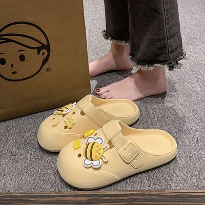 Gaten schoenen dames nieuw bovenkleding cartoon antislip strandtas hoofd koele slippers dames zomer