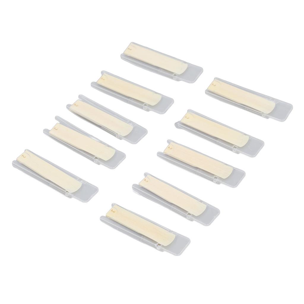 10PCS Tenor Soprano Saxophone Reeds Stable Sound Excellent Response Traditional Sax Reeds Strength 2.0