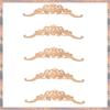 2025 Trend 5X Vintage Plant Wood Carved Corner Applique Decorate Frame Cabinet Fireplace Door Furniture Decorative Wooden Figuri