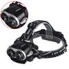 Dual Core T6 Strong Light Head Lamp USB Charging Strong Light Telescopic Zoom Head Lamp Bicycle Head Lamp