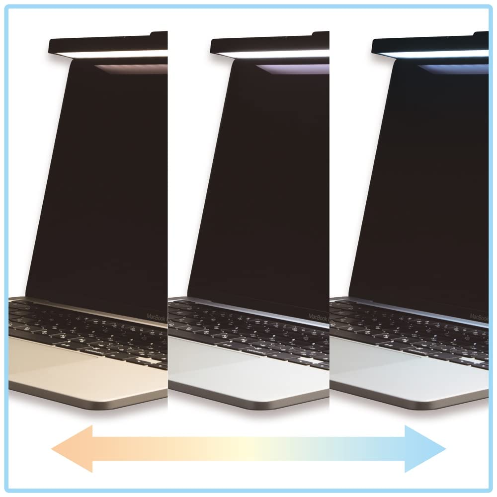 Nakabayashi Digio2 USB LED Light for Laptops with Dimming Function, Black, Z8978