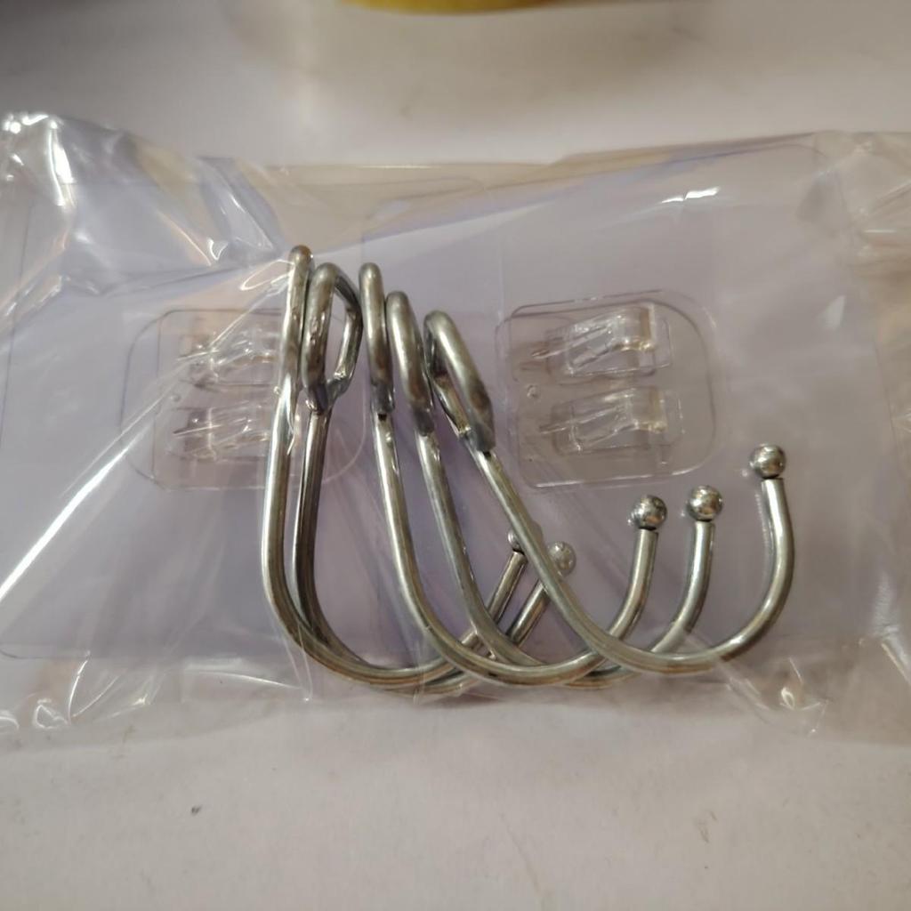 Transparent No-Drill Strong Adhesive Wall Hook for Bathroom & Kitchen