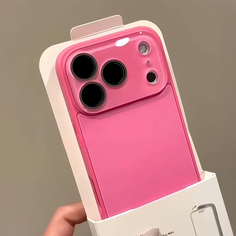 Luxury Candy Color Tempered Glass Camera Protection Case for iPhone 17 16 15 14 13 12 Pro Max Shockproof Bumper Hard Back Cover