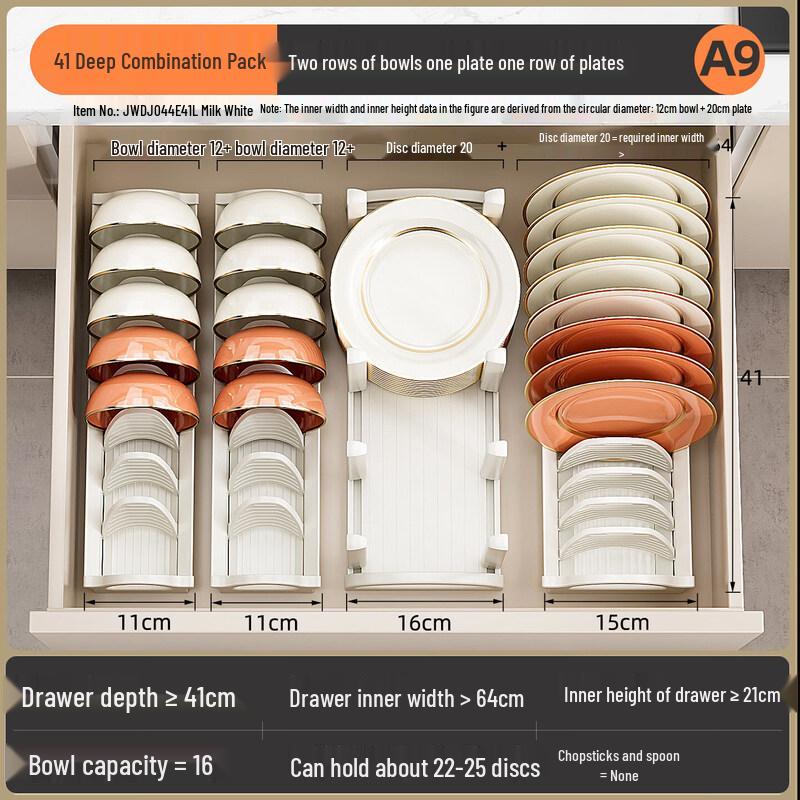 Cream Style Anodized Aluminum Countertop Dish Drying Rack