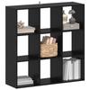 Bookshelf Black Oak 102 x 32 x 102 cm