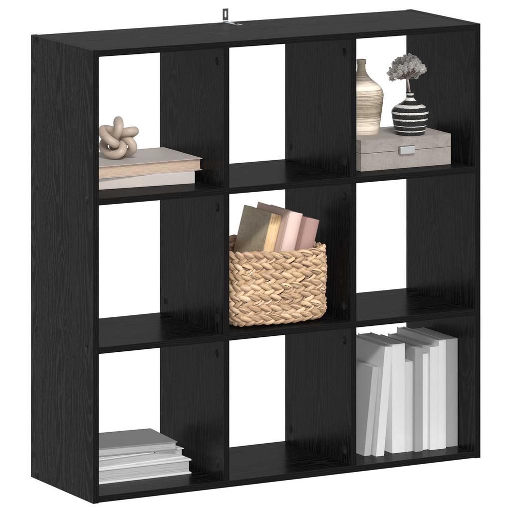 Bookshelf Black Oak 102 x 32 x 102 cm