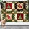 Santa Claus Tapestry New Year Happy Holiday Gifts Wall Hanging Lovely Cartoon Cedar Room Home Decor