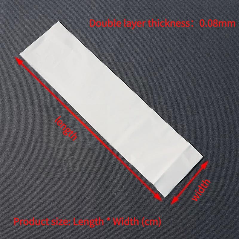 

Long Strip Flat Mouth Plastic Packaging Bag Translucent Dustproof Storage Organizing Pouchs Fishing Rod Electronic Screen Anti Scratch Protective Sack 15x5cm 200pcs