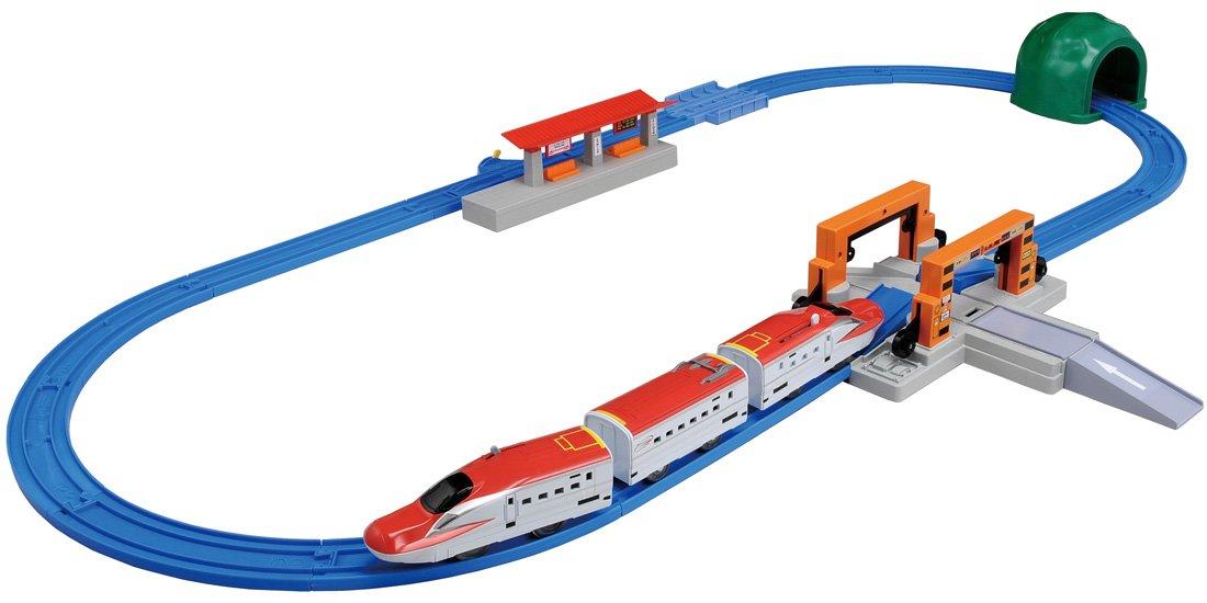 

Plarail connection E6 series Super Komachi & Tomica комплект арочных железнодорожных переездов