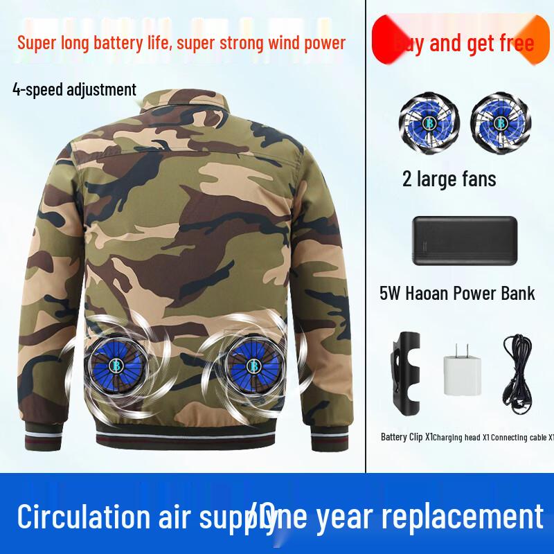 

Men s Cooling Fan Work Jacket 3XL