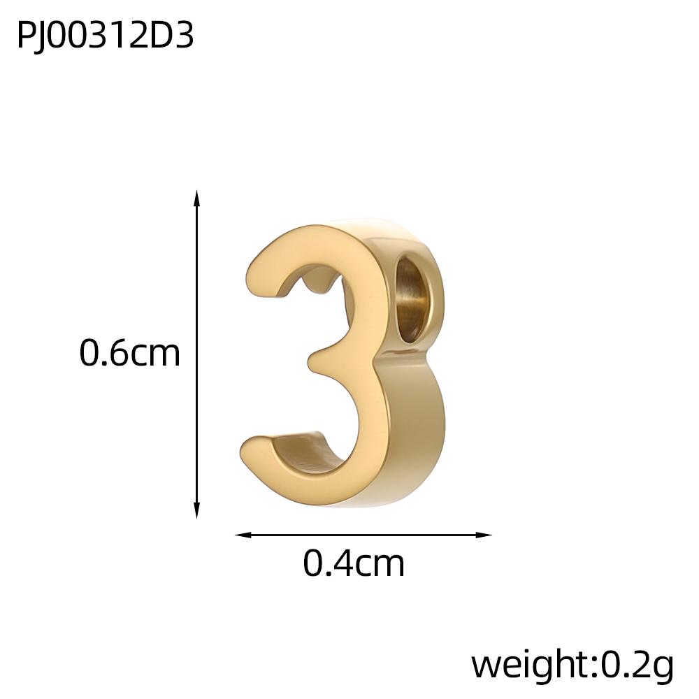 CARLIDANA Hot Sale Anniversary Stainless Steel Jewelry Creative Gold Color Silver Arabian Numbers Pendant Necklace Gifts Women
