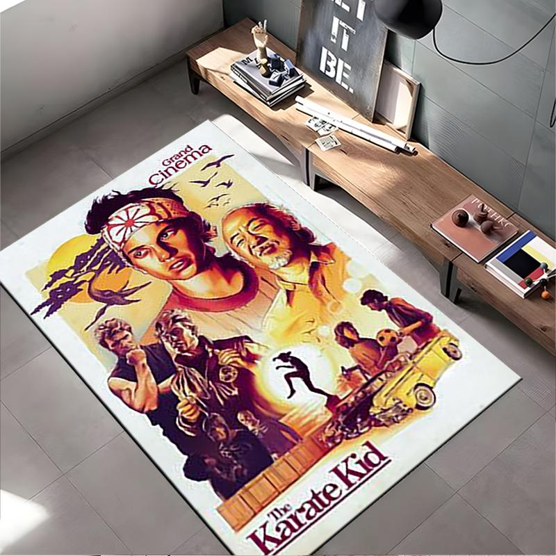 Pop Culture Area Rug, The Karate Kid Grand Cinema Movie Poster, Living Room Decor, Non-Slip Mat