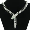 New Creative Magnet Snake Head Zircon Cuban Chains Necklace and Bracelet For Women Personality Fashion Jewelry Gift Accessories