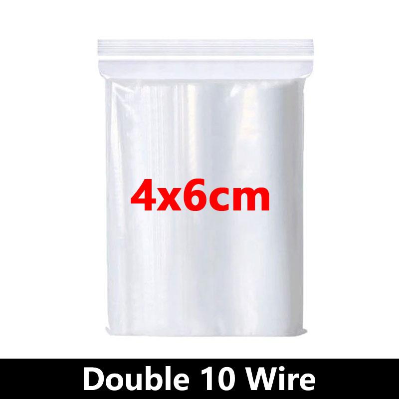 Thicken Zipper Sealed Bags Clear Plastic Storage Bag for Small Jewelry Food Packing Reclosable Transparent Ziplock Sealing Bag