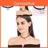 Elegant Korean Style Black Star Choker Necklace For Women Featuring Dazzling Crystal Accents