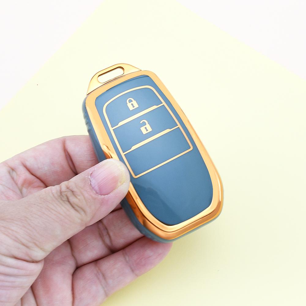 2 3 4 Buttons Shell Fob TPU Car Key Case Cover For Toyota Crown RAV4 Highland CHR Hilux Fortuner Land Cruiser 200 Camry Corolla