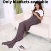 Scale Vintage Fish Pattern Mermaid Woollen Blanket Knitted Cozy Autum Spring