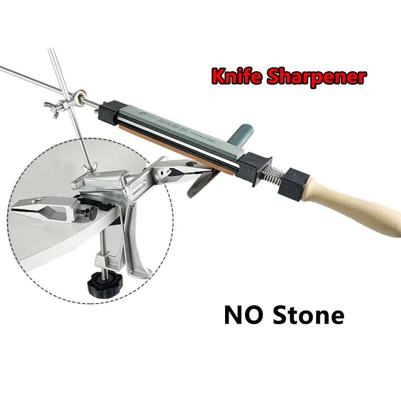 

XK Fixed Angle Knife Sharpener Sharpening Stone Set Professional Knife Machine Whetstone Grinder System Diamond Kitchen Tools As Photos