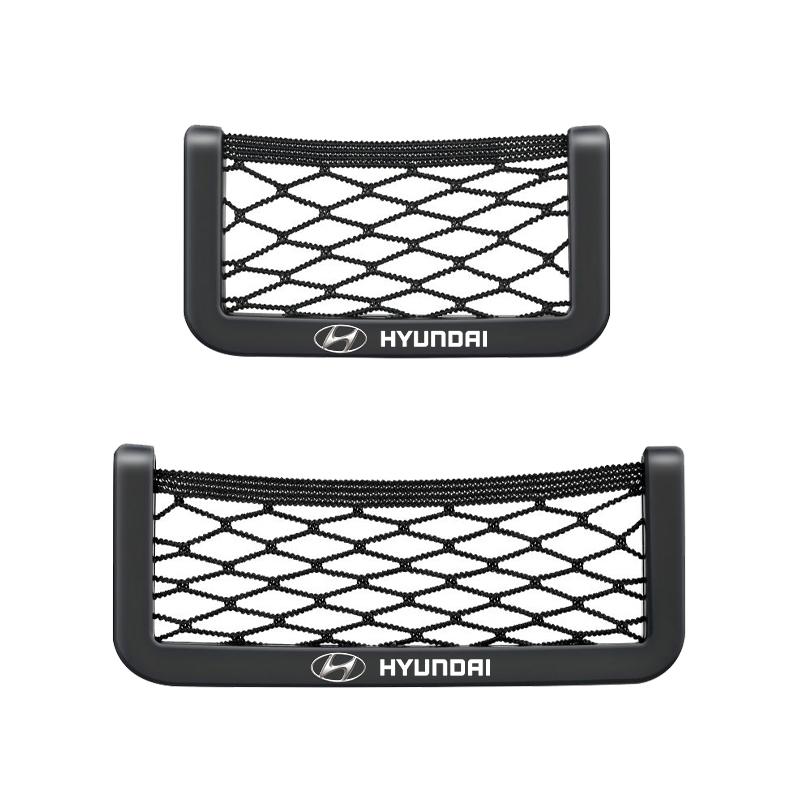 Car Organizer Storage Bag Auto Paste Net Pocket Phone Holder Car Accessories For Hyundai I30 Tucson I20 Accent I10 Elantra Veloster Getz