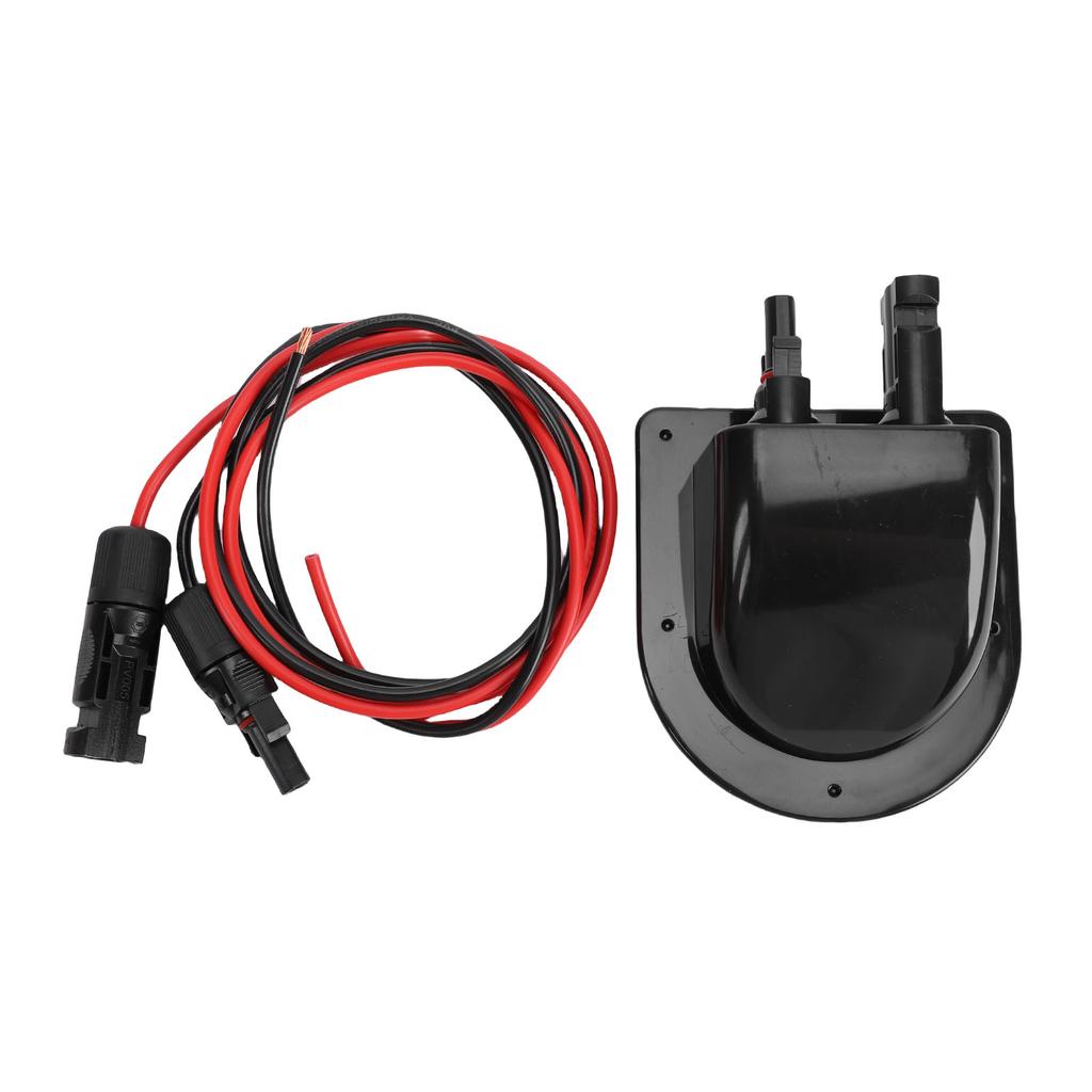 Solar Cable Gland Entry Housing Weatherproof ABS Solar Double Cable Entry Gland for Roof Panels On RV Boat Camping Vehicle