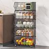 Zhaoran 4-Tier Kitchen Storage Rack with Baskets