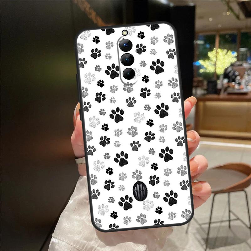 

Cat Dog Paws Case For ZTE Nubia Red Magic 8 8S 9 9S 10 10S 11 Pro Plus 6 7 6S 7S For RedMagic 10 Air Cover Red Magic 6