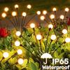 6/8/10 Led solární světlo Venkovní zahradní dekorace Krajina Světla Ohňostroj Firefly Trávníkové lampy Venkovský dům Dekorační lampa