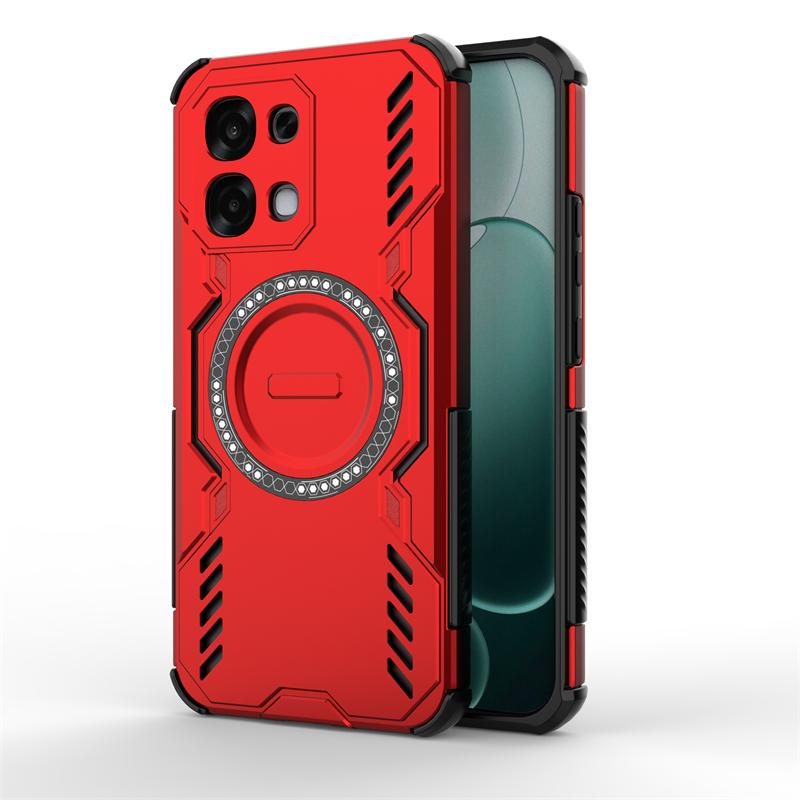 For Oppo A6 Pro Case For Oppo A6 Pro Anti-knock Hard Armor Magnetic Adsorption Wireless Charge Back Cover For Oppo A6 Pro Case
