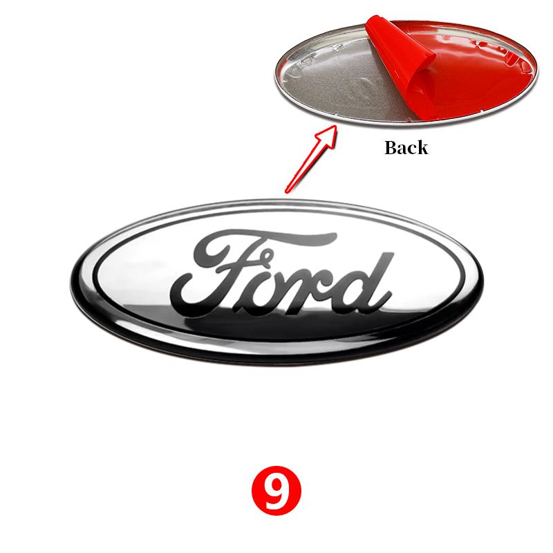 11,5cm Aluminium Frontgrill Heckklappen-Emblem Abdeckung Für Ford Focus MK3 MK2 Mondeo S-MAX Kuga Fiesta Ranger Auto Tuning