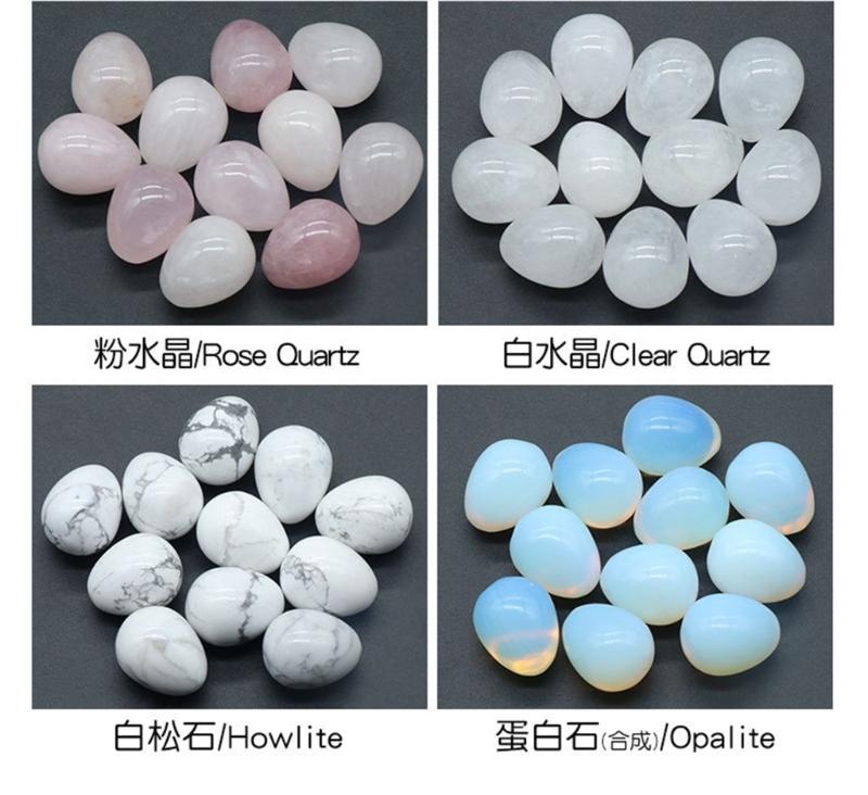 Random Mix of 20 Colorful Crystal Eggs Collection Variety Crystals Stones Healing Crystals for Spiritual Enthusiasts
