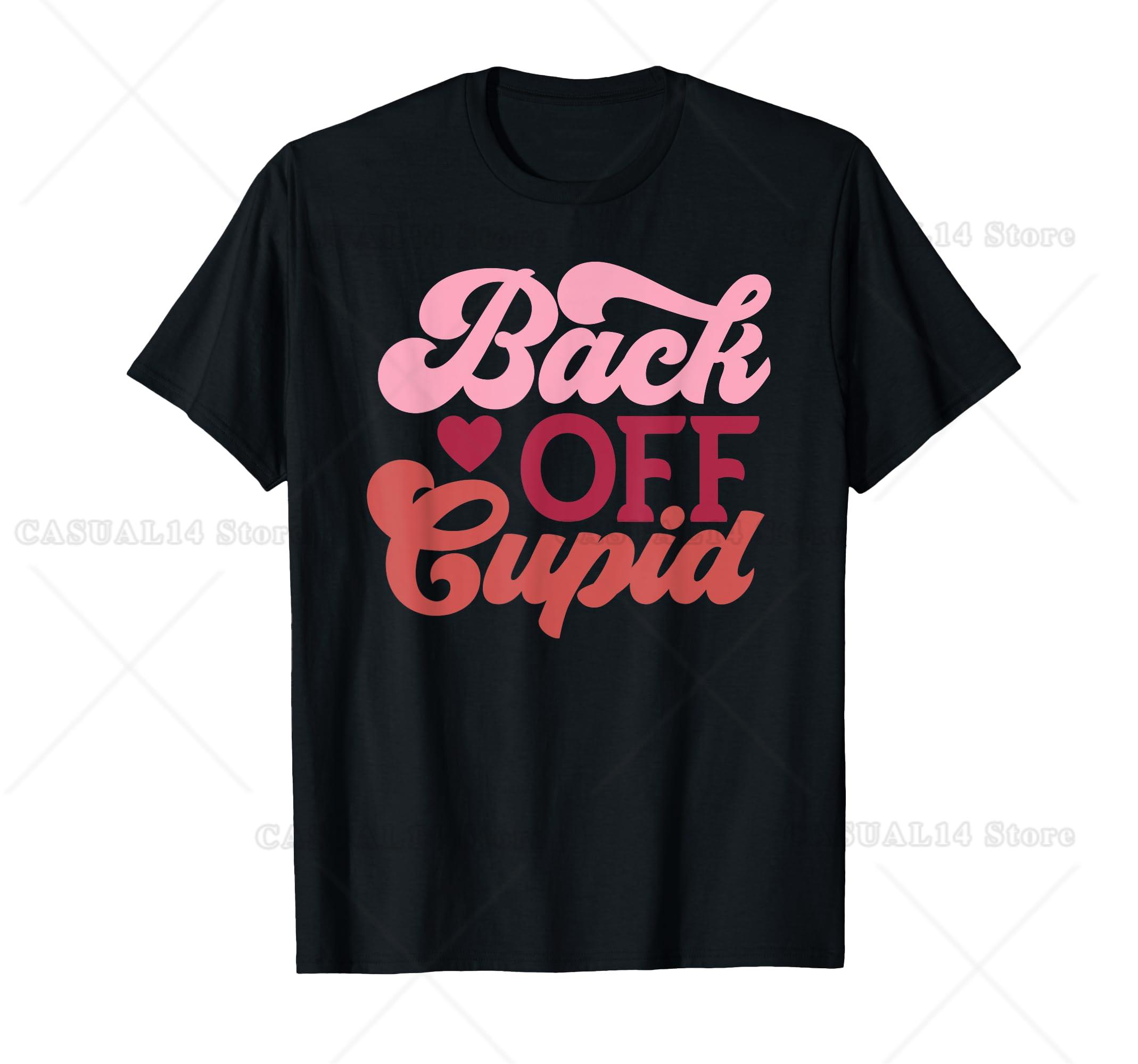 Back Off Cupid - Retro Valentine s Day T-Shirt 4XL