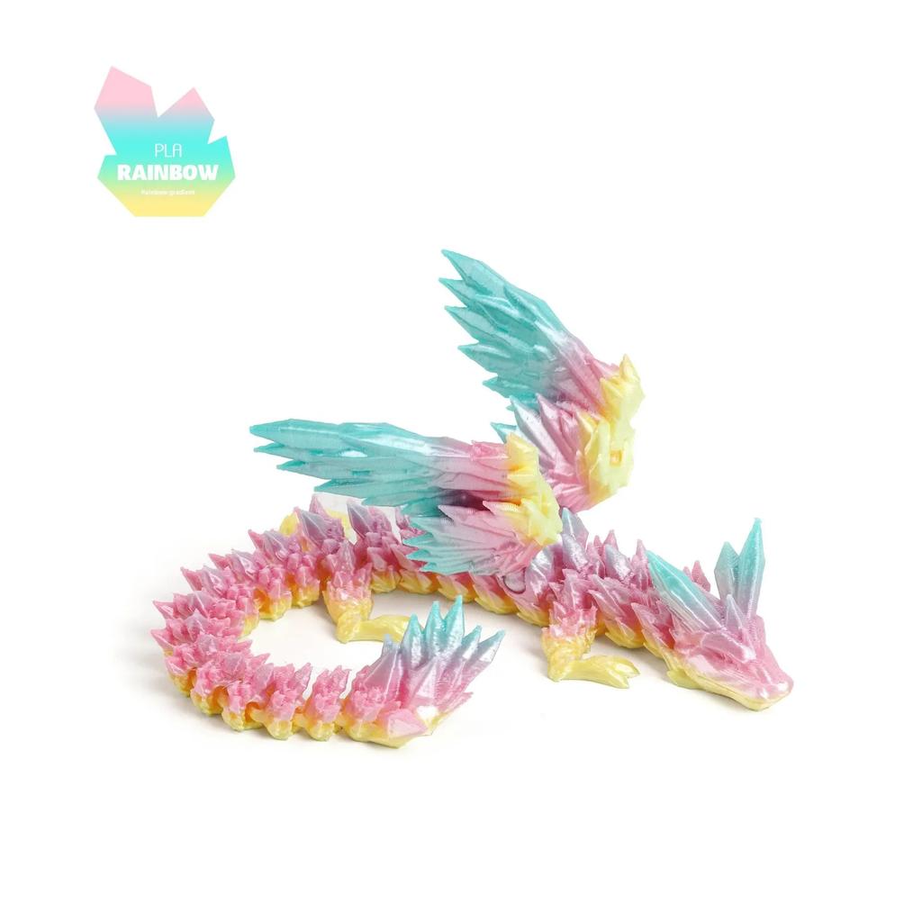 2025 3D Printed Gradient Dragon Snake 3d Printing Toys New Year Gift Decoration Christmas Decorations Home Office Ornaments