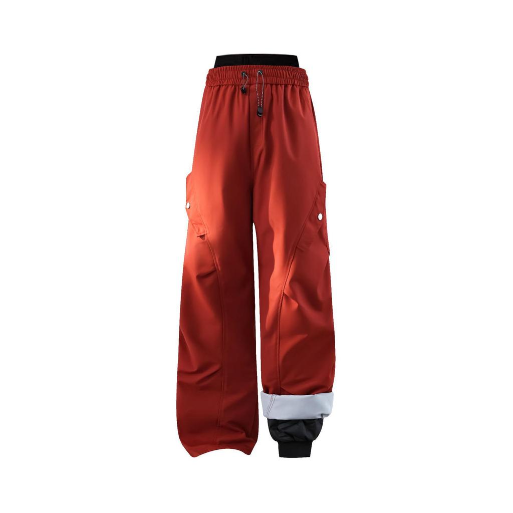 Pantaloni da Sci Soft Shell Impermeabili Antivento Unisex per Primavera/Autunno - Gamba Dritta Alpinismo Outdoor