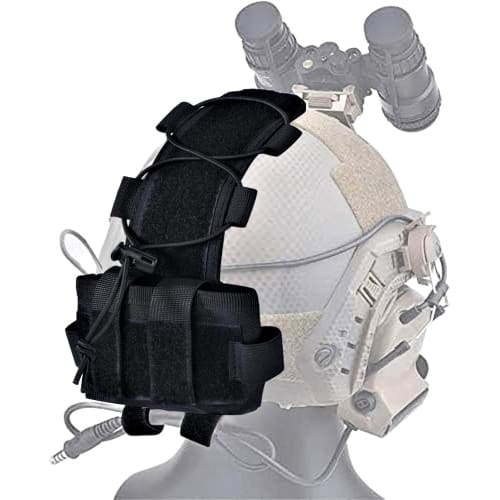 T.D.Well Airsoft Helmet Pouch, Battery Pouch, Tactical Helmet Pouch, Airsoft, Military (Black)