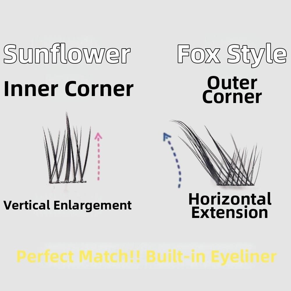 New Chinese style False Eyelashes Full Strip Fake Eyelash 3D Faux Mink Lash  Eye Lash Extension