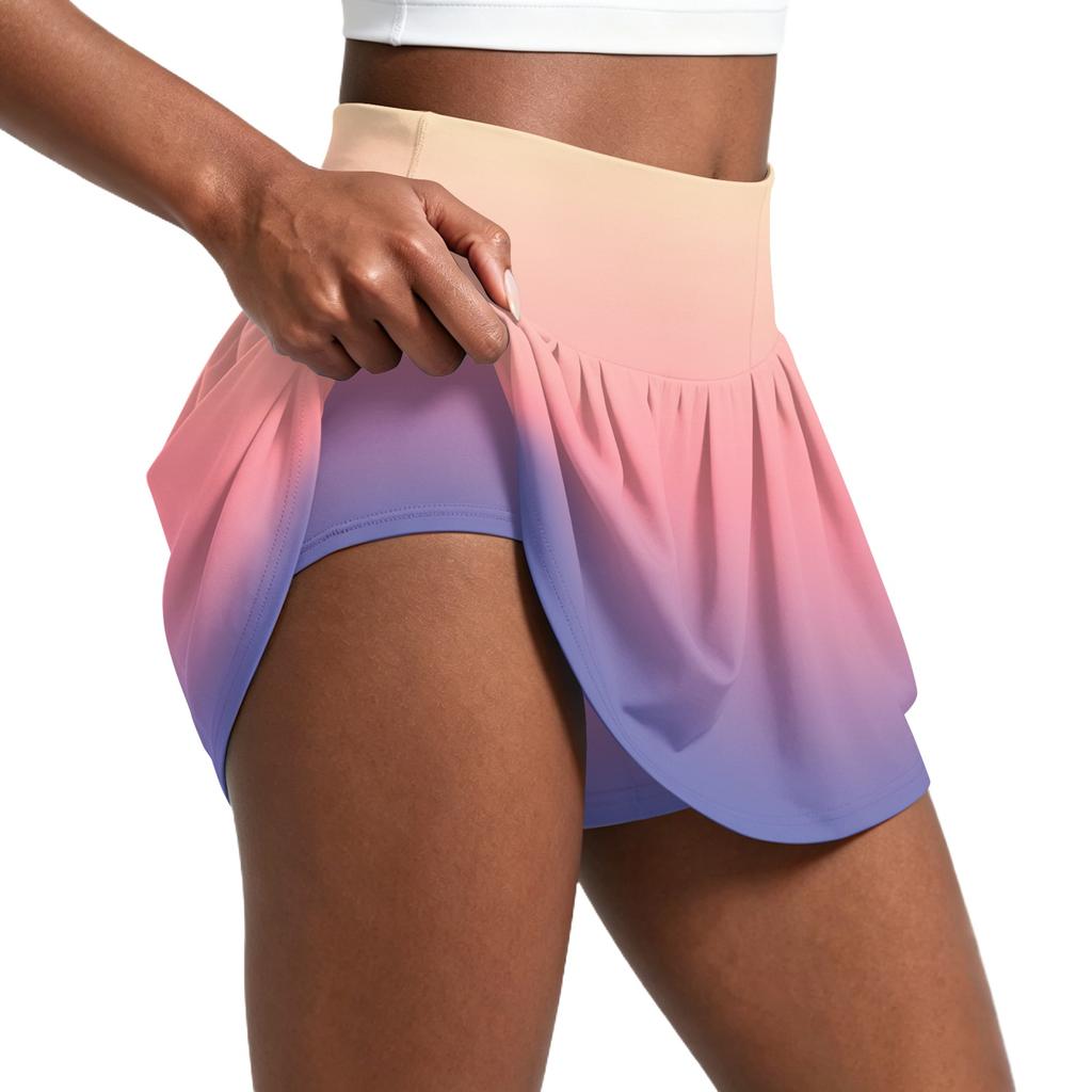Women Pleated Tennis Skirt with Inner Shorts High Waisted Athletic Golf Skorts for Workout Running Training Casual Wear