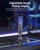 [AI Clear Voice] COMICA USB Condenser Microphone PC Microphone Portable Plug & Play AI Noise Cancellation RGB Light 48kHz/24bit Type-C Compatible Fold