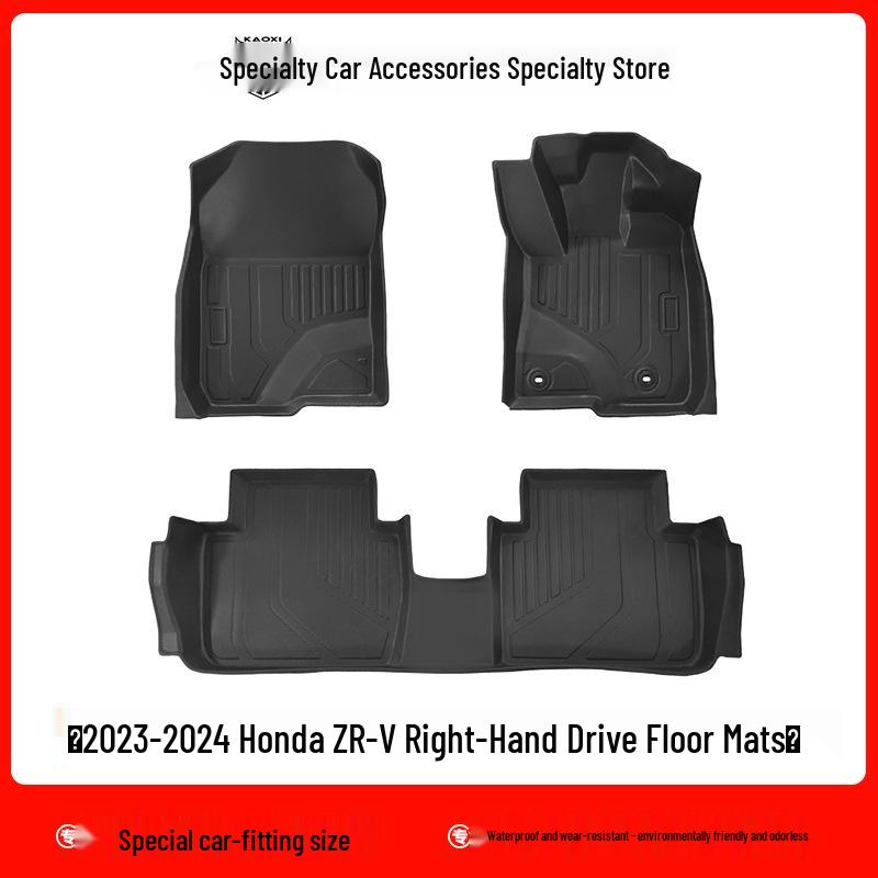 2023-2024 Honda ZR-V RHD TPE Eco-Friendly Odorless Waterproof Foot & Trunk Mats