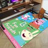 1pc Peppa Pig Adventure Carpet for Playroom Bedroom Living Room Sofa Home Decor,kids Game Area Rug Non-slip Floor Mat Y723129