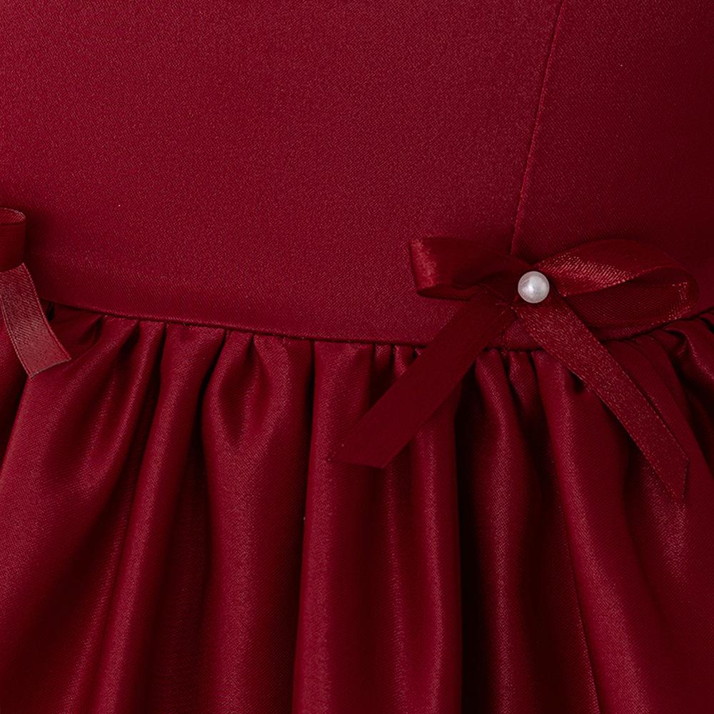 Girls' Cross-Border Princess Bowknot Evening Dress - Fashionable Party Costume