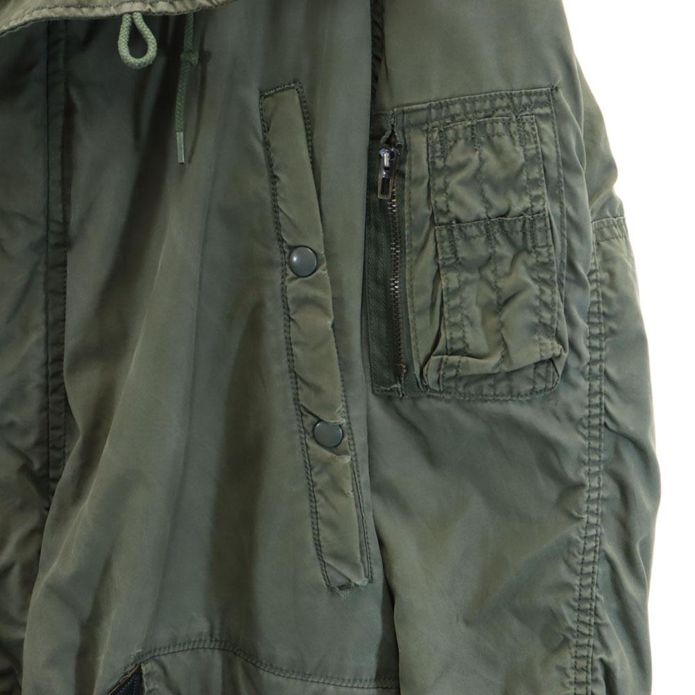 US AIR FORCE 80s DLA Vintage N-3B Flight jacket M Military Jacket Hood Men's Used